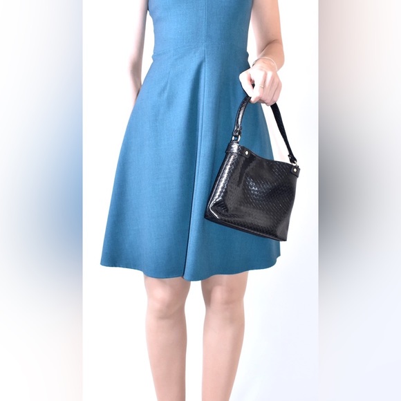 Calvin Klein Turquoise with Gold Clasp Sundress Cocktail Dress Size 4 - Picture 3 of 3